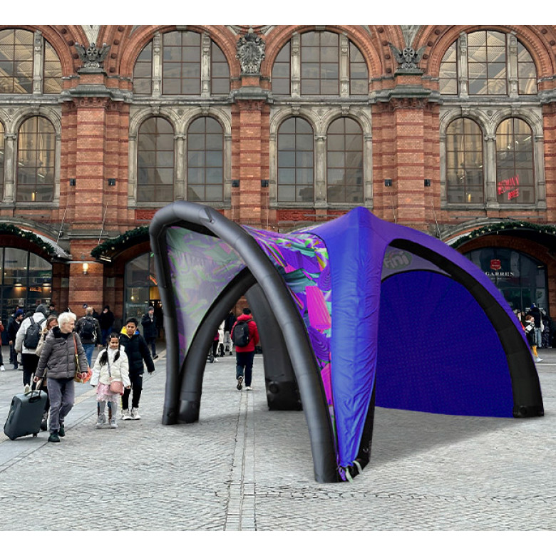 Custom Printed Inflatable Dome Tent - Design 1