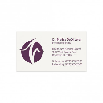 1 Custom Color Premium Business Cards || Business Cards || 1 Sided, Flat Print