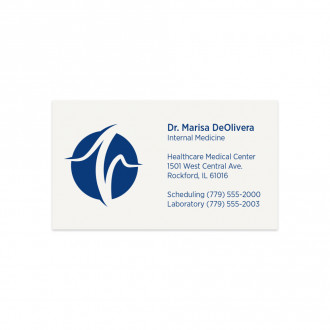 1 Color Standard Business Cards || Business Cards || 1 Sided, Flat Print