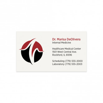 2 Color Standard Business Cards || Business Cards || 1 Sided, Flat Print