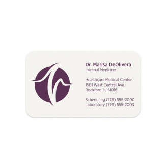 1 Custom Color Premium Business Cards || Business Cards || Flat Print, Round Corners, 1 Sided