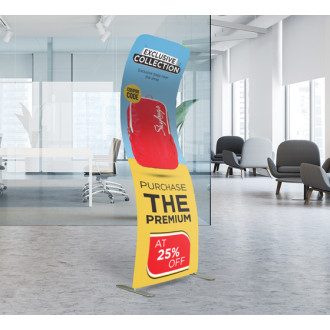 Fabric Display Stand S Shape