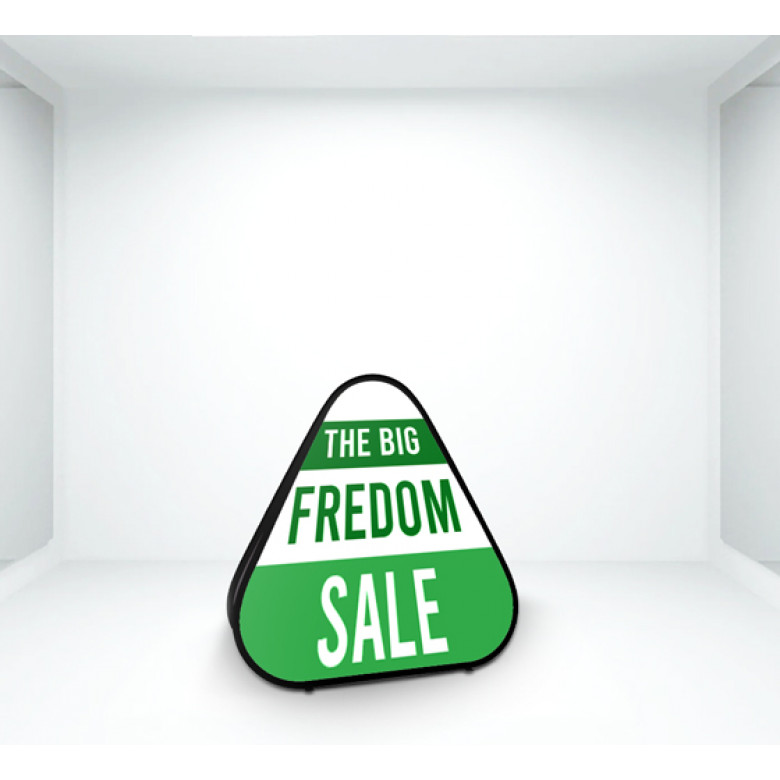 Triangle Pop Up Banner