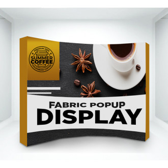 Fabric Pop Up Curved Display