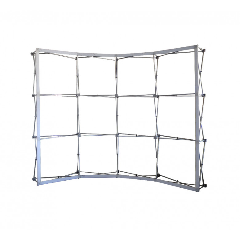 Fabric Pop Up Curved Display