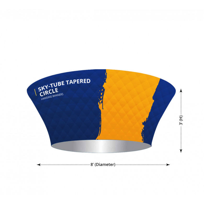 Sky Tube Tapered Circle Hanging Banners