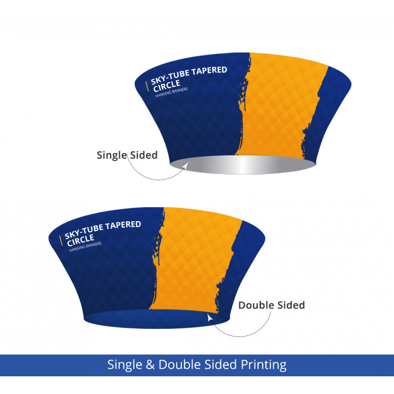 Sky Tube Tapered Circle Hanging Banners