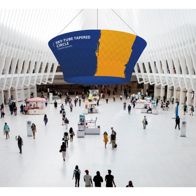 Sky Tube Tapered Circle Hanging Banners