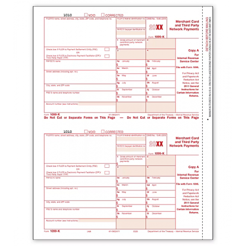 Laser 1099-K, Copy A Laser 1099-K, Copy A