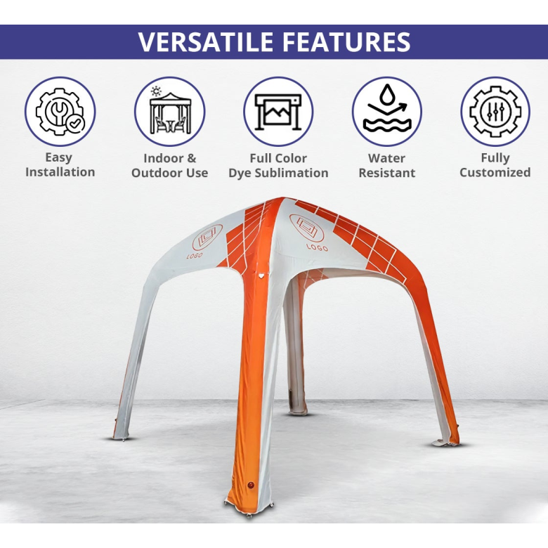 Custom Printed Inflatable Dome Tent - Design 3