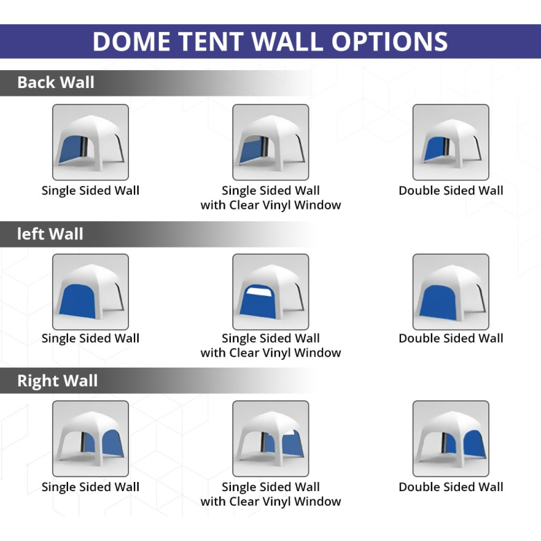 Custom Printed Inflatable Dome Tent - Design 3
