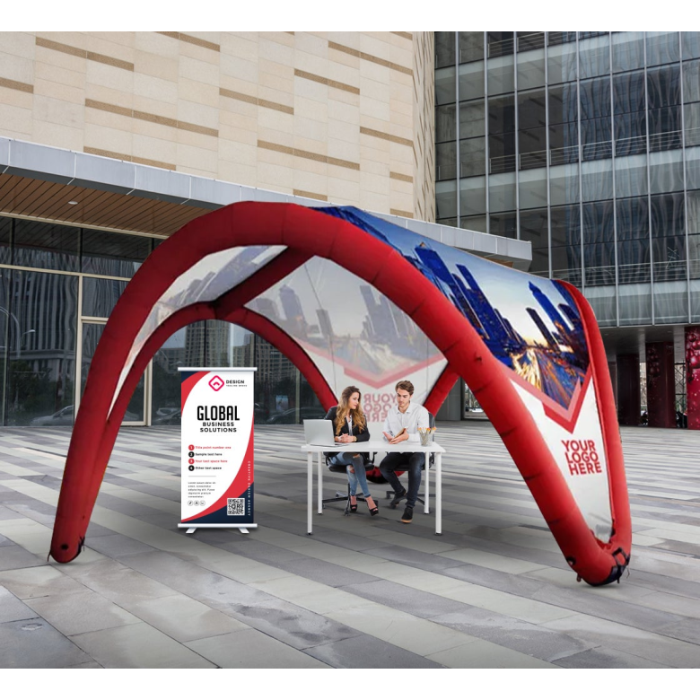 Custom Printed Inflatable Dome Tent - Design 2