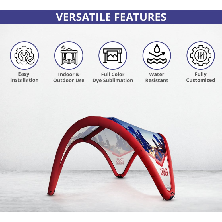Custom Printed Inflatable Dome Tent - Design 2