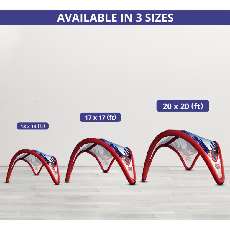 Custom Printed Inflatable Dome Tent - Design 2