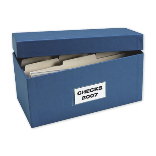 Set Of 2 Cancelled Check Storage Boxes Set Of 2 Cancelled Check Storage Boxes
