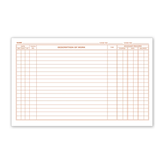 Dental Continuation Exam Records,2 Sided, Card Style