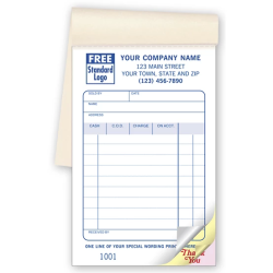 Carbonless Extra Wording Sales Books