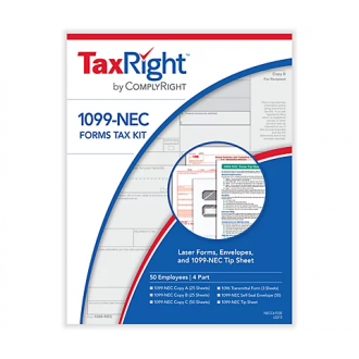 ComplyRight 1099-NEC 4 Part Kit w/Envelopes (50 Employees)