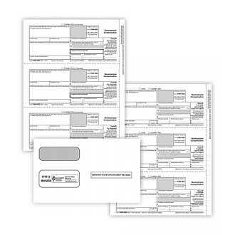 1099-NEC Laser Z Printed Packaged 3-Part 3-Up Forms (50 Emp)
