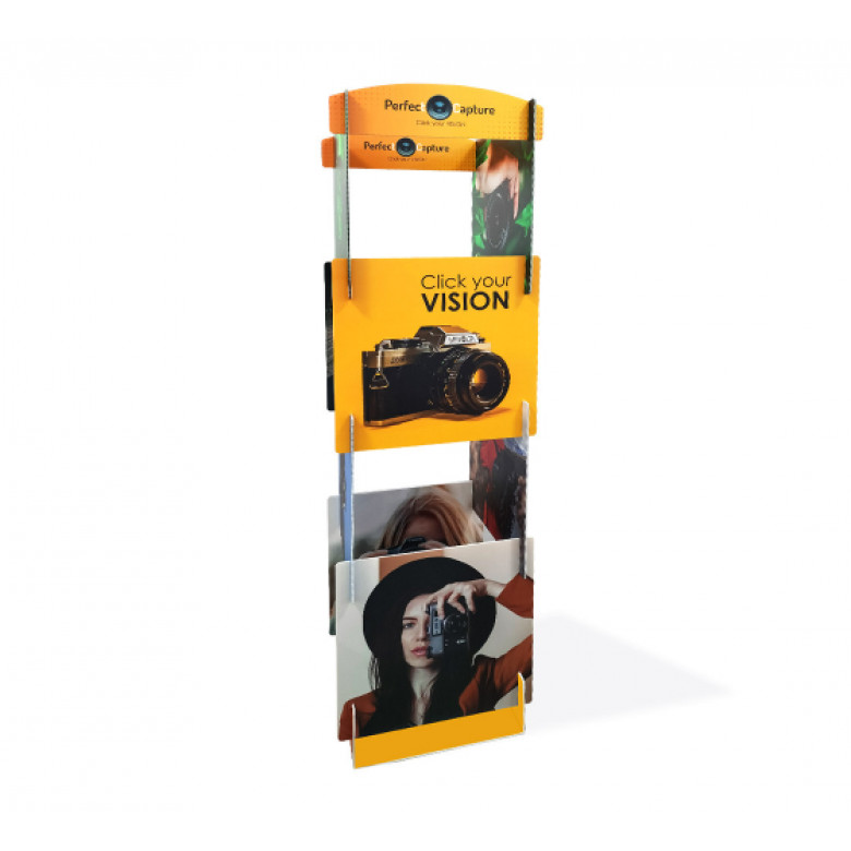 Display Tower with Custom Printed Interlocking Panels