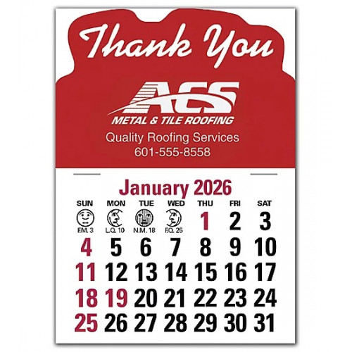 2026 Stick Up Calendar Thank You 