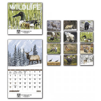 2026 Wildlife Portraits Wall Calendar