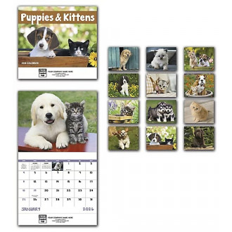 2026 Puppies & Kittens Wall Calendar