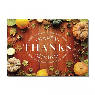 Rustic Bounty Thanksgiving Cards