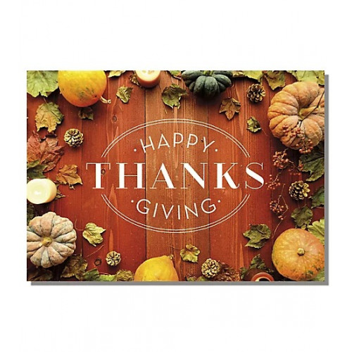 Rustic Bounty Thanksgiving Cards 