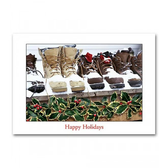 Snow Boots Contractor & Builder Holiday Cards