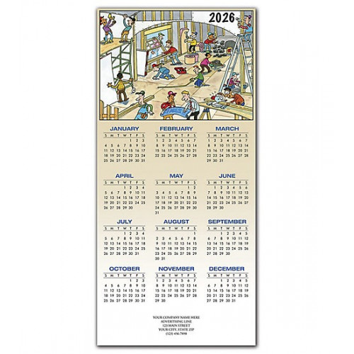 This New House Contractor & Builder Calendar Cards 