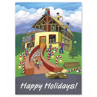 Building Holiday Joy Contractor & Builder Holiday Cards