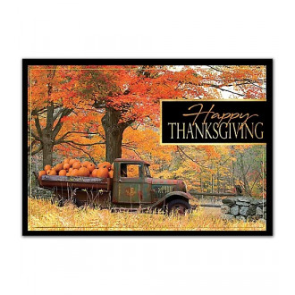 Pumpkin Pick Up Thanksgiving Cards