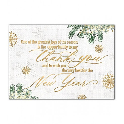Glistening Gratitude Holiday Cards 