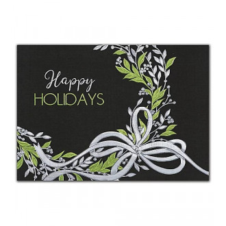 Sweet Green Wreath Holiday Cards
