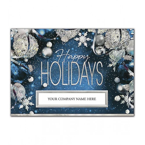 Lustrous Ornaments Holiday Cards 