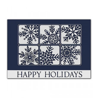 Silvery Snow Holiday Cards