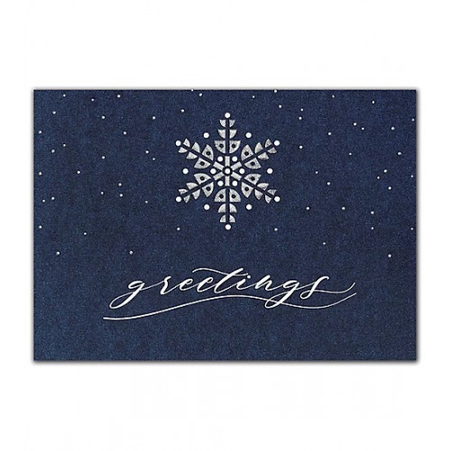 Starry Indigo Holiday Cards 