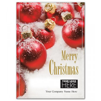 Crimson All Over Christmas Logo Cards