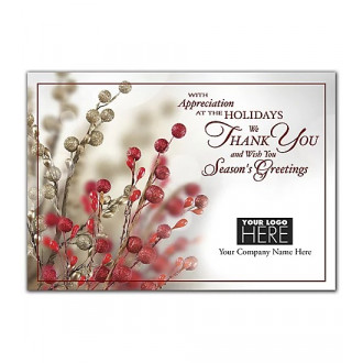 Tidings of Appreciation Holiday Logo Cards
