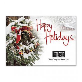 Snowy Delight Holiday Logo Cards