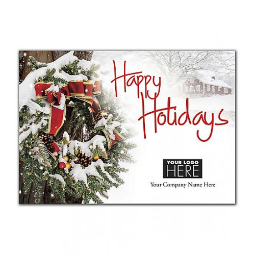 Snowy Delight Holiday Logo Cards 