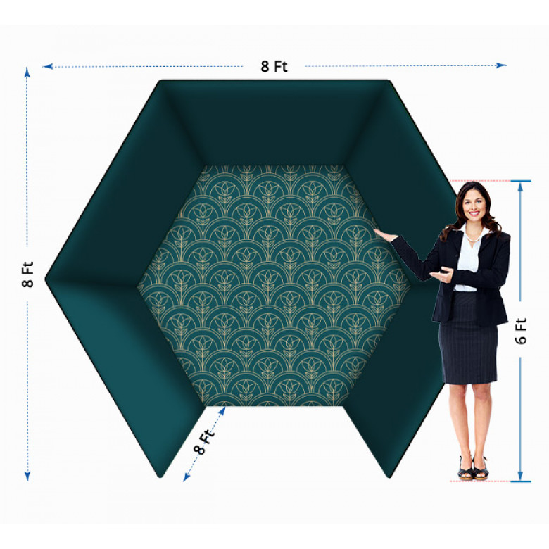 Hexagonal Vogue Booth Enclosure