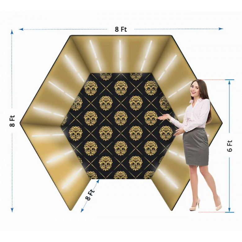 Hexagonal Vogue Booth Enclosure