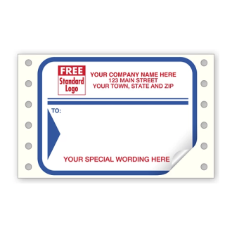Continuous Mail Label with Border Choice