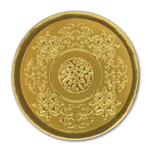 Round Gold Medallion Envelope Seal Round Gold Medallion Envelope Seal