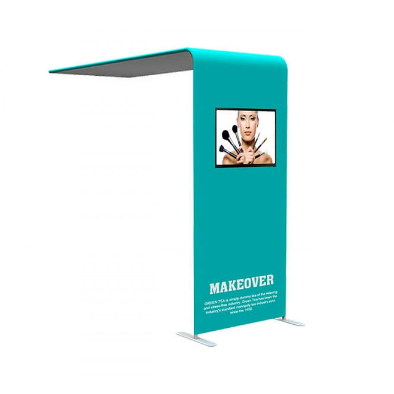 L shaped Tube Arch Fabric Display