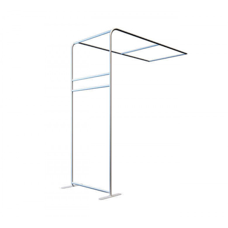 L shaped Tube Arch Fabric Display
