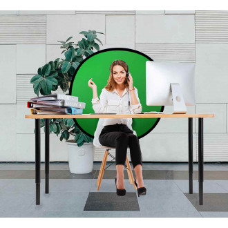 Pop Up Green Screen Webcam Backdrop