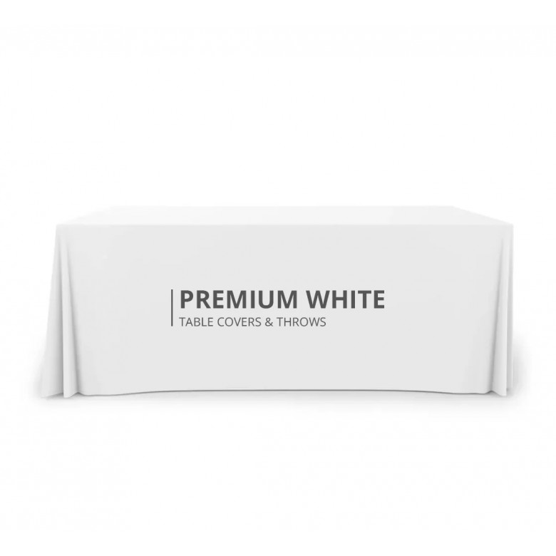 Premium White Table Covers & Throws